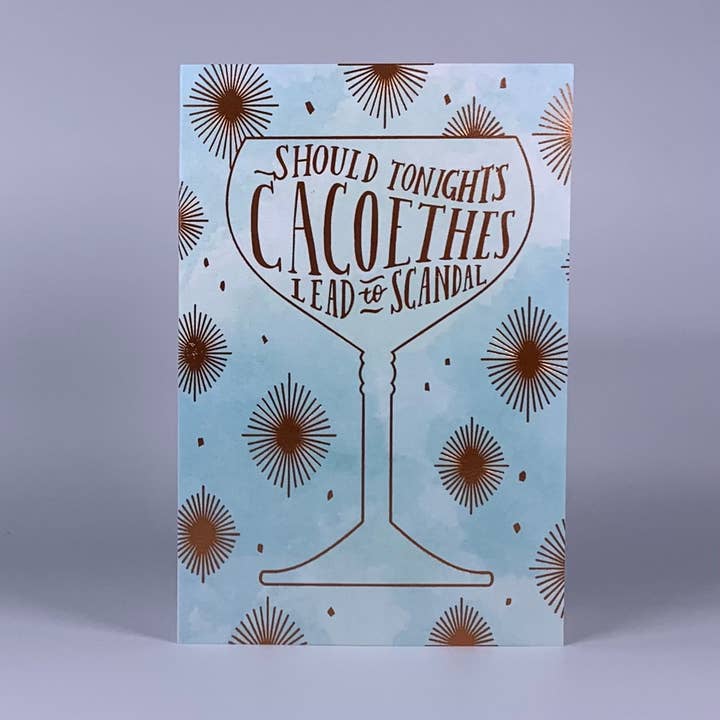 Carte d'anniversaire de la collection Rare Words - CACOETHES pour la vente par Pneu Paper // Lovely Why Isle