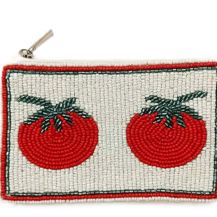 Dames Volledig Geborduurde Fruit Thema Portemonnee voor wholesale door Nima Accessories Inc