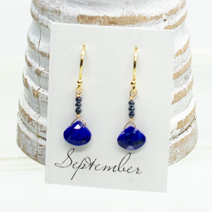 September Raindrop Gold Earrings for wholesale by Susan Roberts Jewelry