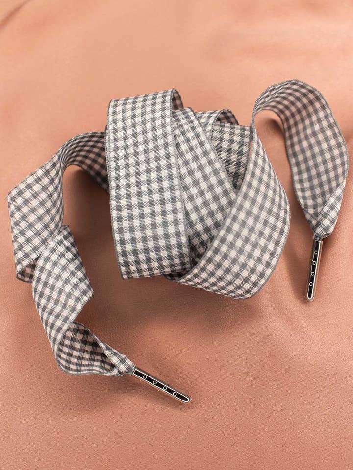 Grå vichy-skosnören för wholesale av Froufrouz