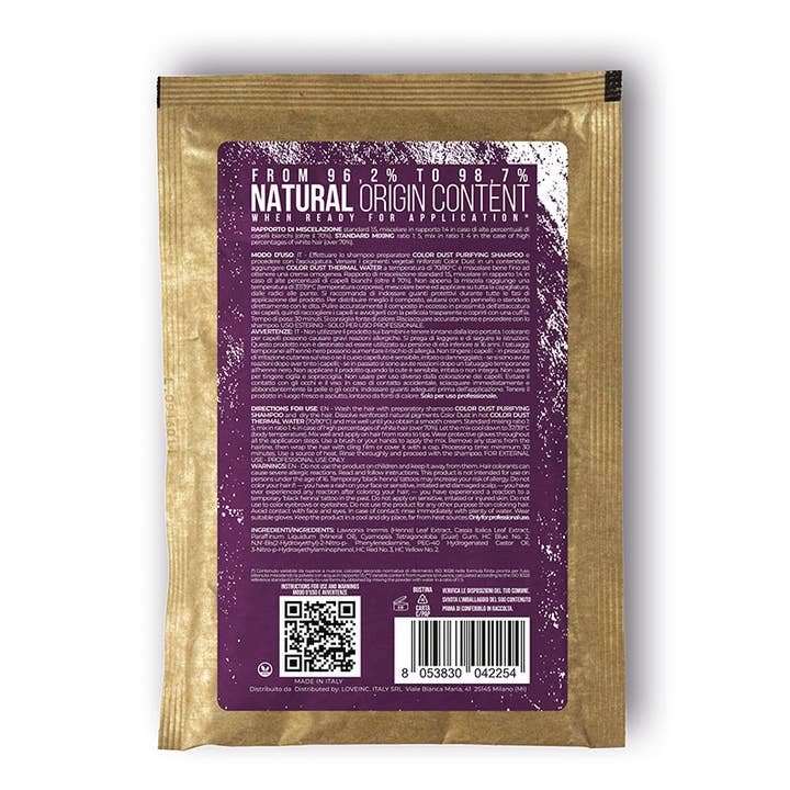 VISIONHAIRE SRL - Wholesale Hair Dye - Color Dust Vegetable Color - Professional Vegan formula - 40g -16