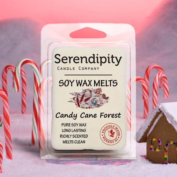 Serendipity Soy Candles - Vente Bougie en bocal - Forêt de canne à bonbons1