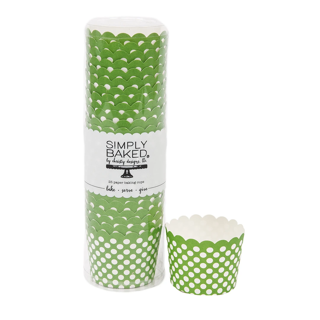 Sophistiplate - Wholesale Disposable Cup - Cup Small Green Dot/25pk0