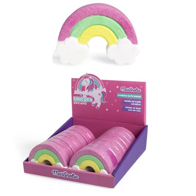 Martinelia Rainbow Badebombe for engroshandel hos Aquarius Cosmetic SLU
