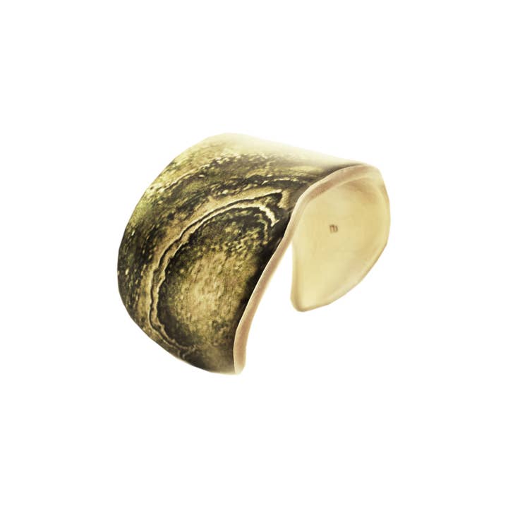 INSPIRED BY NATURE STONES ADJUSTABLE STATEMENT BRACELET - D811W for wholesale by Mo Resin