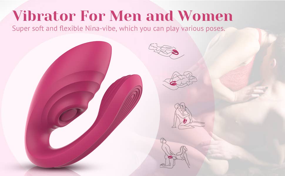 Tracy’s Dog - Wholesale Sex Toy - Tracy's Dog Nina Vibe Couple Vibrator Rose Red7