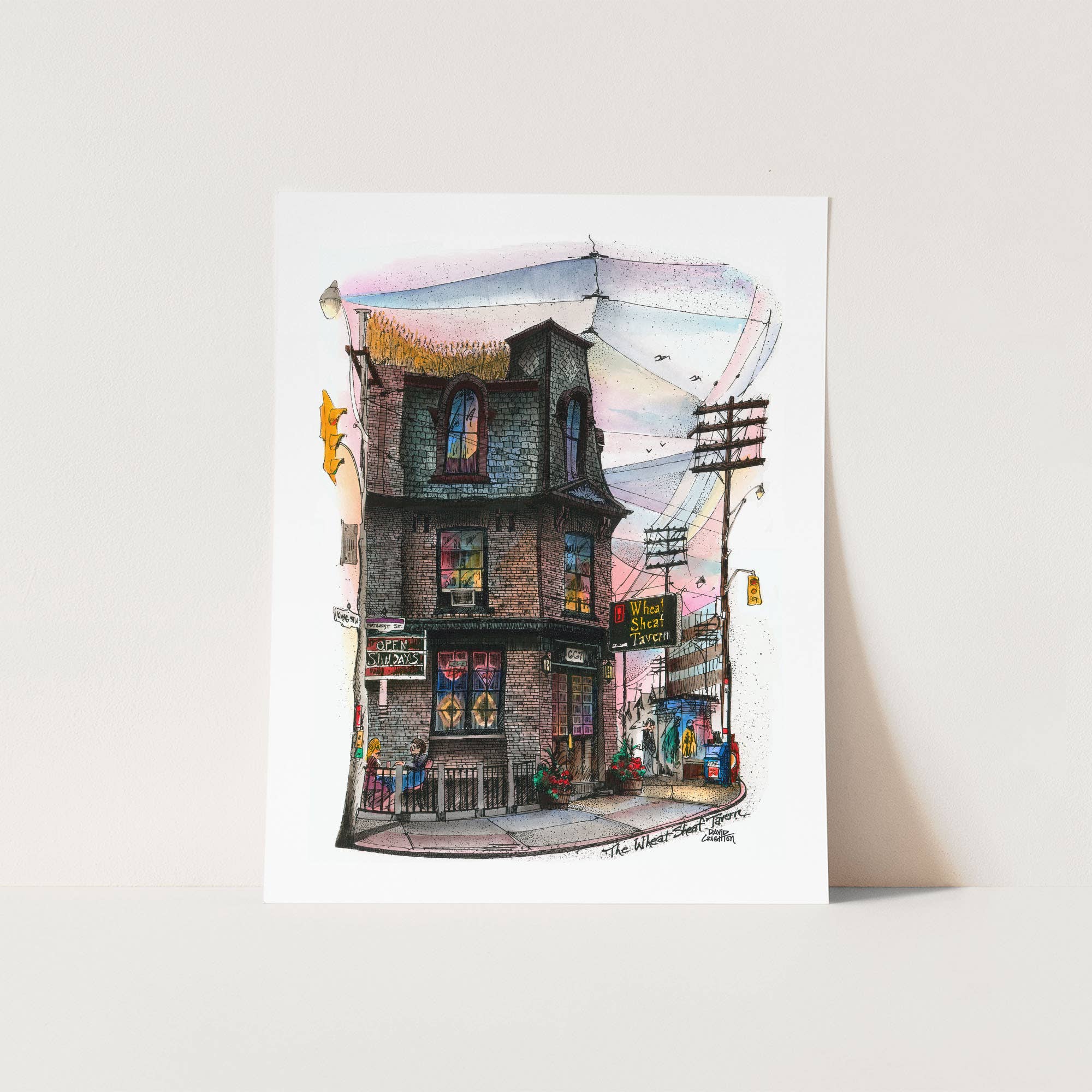 Totally Toronto Art/Sassy City Studio – Poster por atacado – Cartaz de Wheatsheaf Tavern Toronto