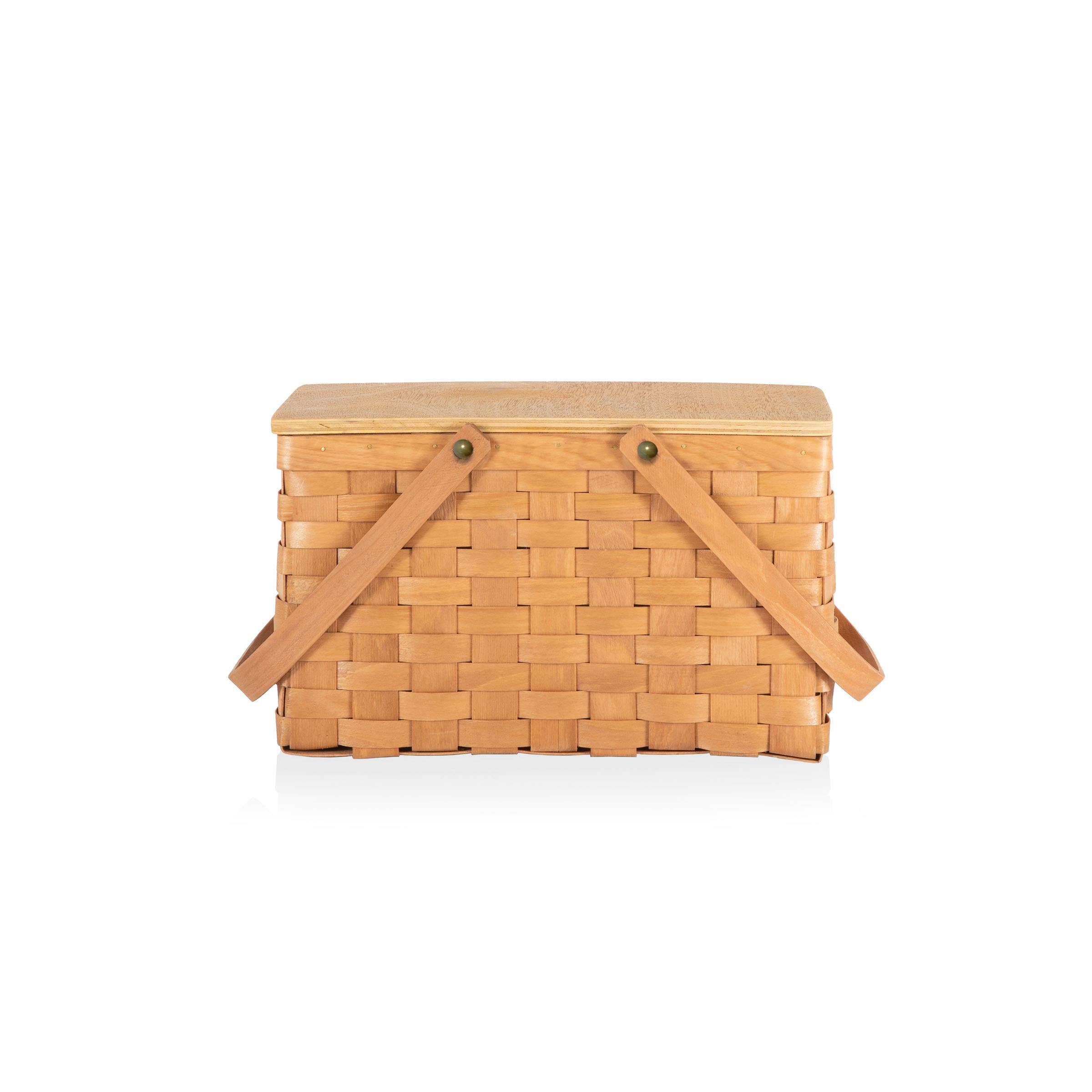 Beige Poppy Personal Picnic Basket, (Beige) for wholesale on Faire6