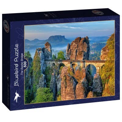 500 Piece Puzzle - The Bastei Bridge for wholesale by Bluebird Puzzle