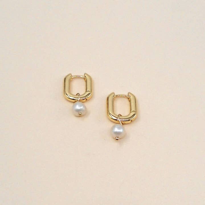 Remi Pearl Hoops for wholesale by May Martin