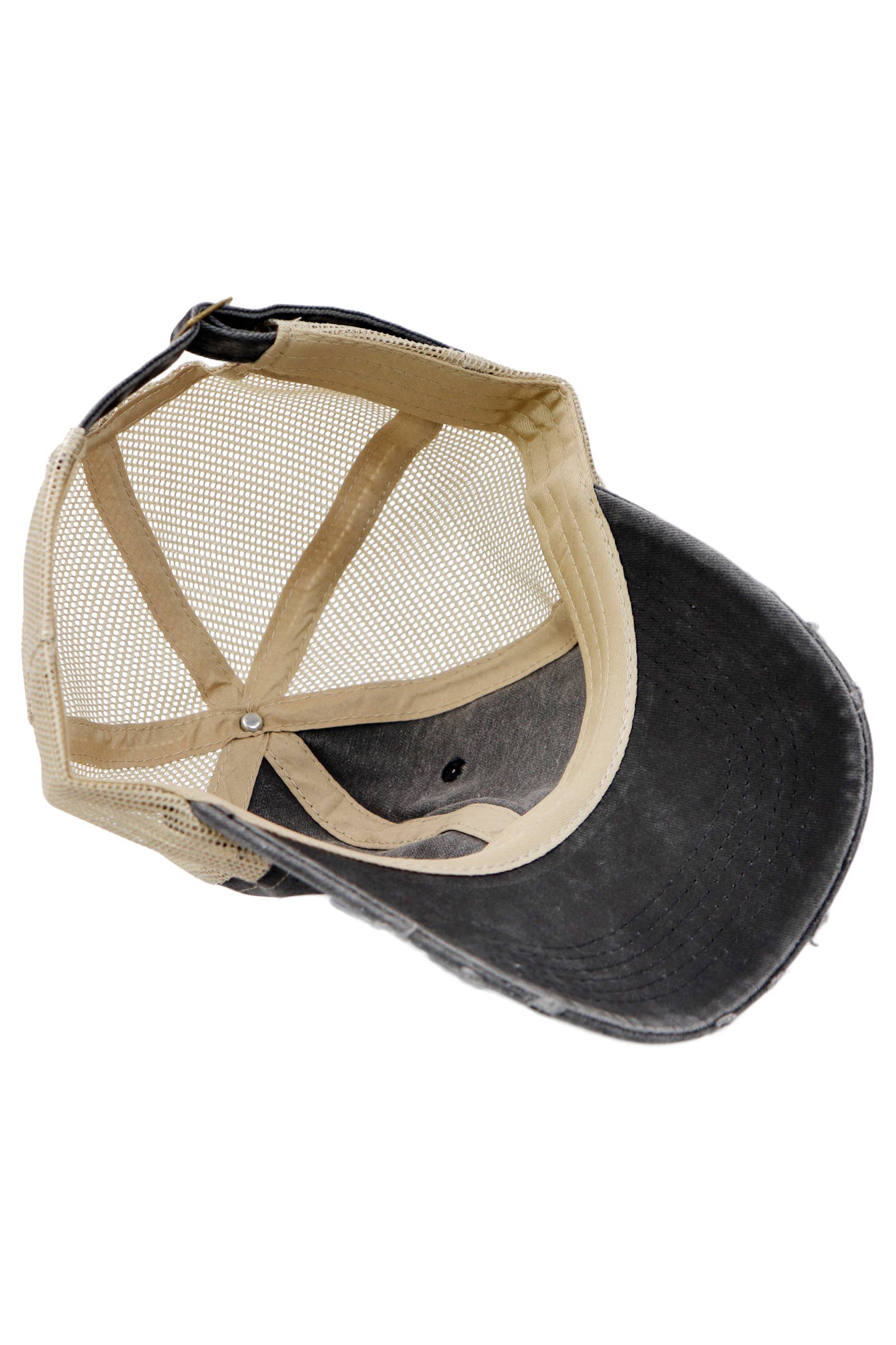 Cap Zone - Vente Casquette de camionneur – unisexe - Casquette de camionneur non structurée teinte en vêtement délavé bicolore3