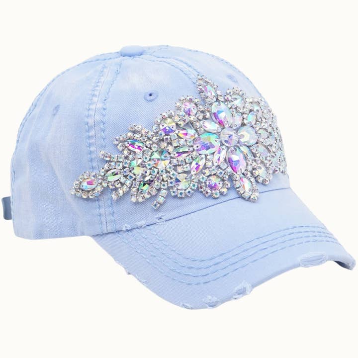 Olive & Pique - Wholesale Baseball Cap - Women's - Abstract Bejeweled Bling Glitz Cap, Adjustable25
