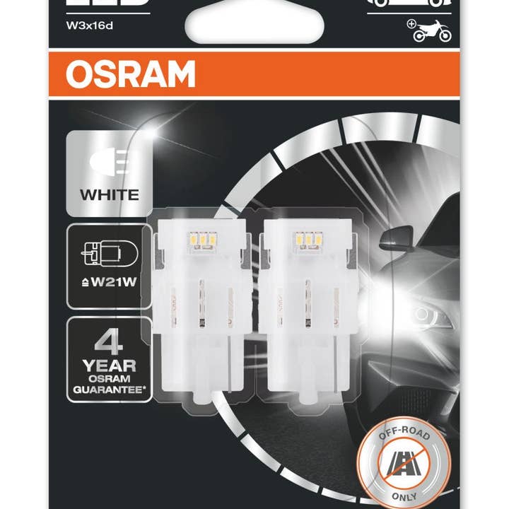 Osram LEDriving® 7505DWP-02B 2W/12V W3x16d ? "W21W" Bianco 6000K per la vendita all'ingrosso da parte di S&U FairTrade UG