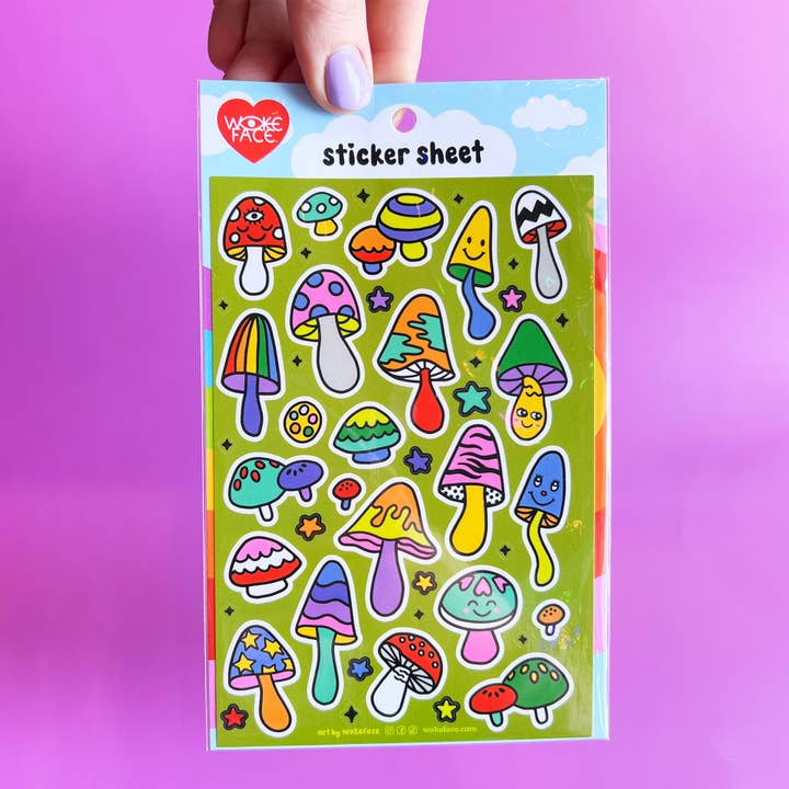 Sticker Sheet - Funguys for wholesale by Wokeface