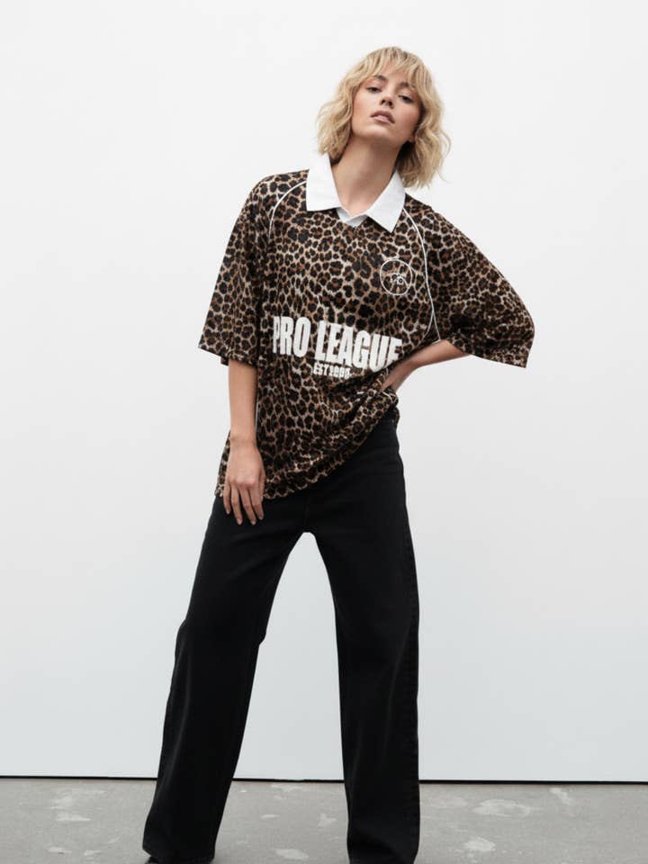 USCO - Wholesale Tunic - Women's - USCO SPORTS JERSEY IN LEOPARD1