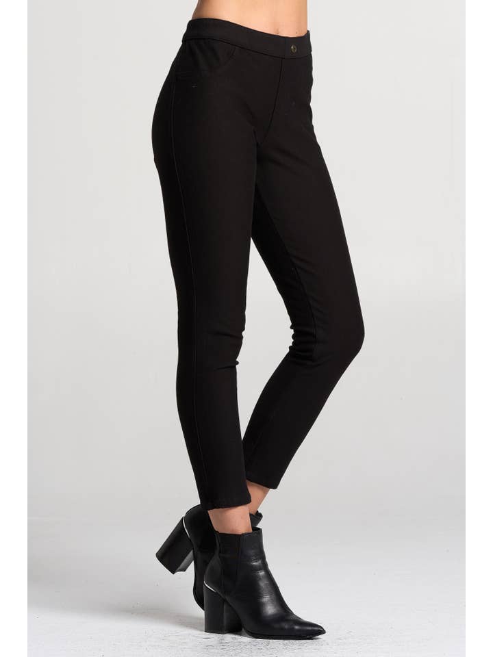 Focus Fashion - Wholesale Fashion Leggings - Women's - Pull-on skinny Stretchy Knit Denim Legging - FC101