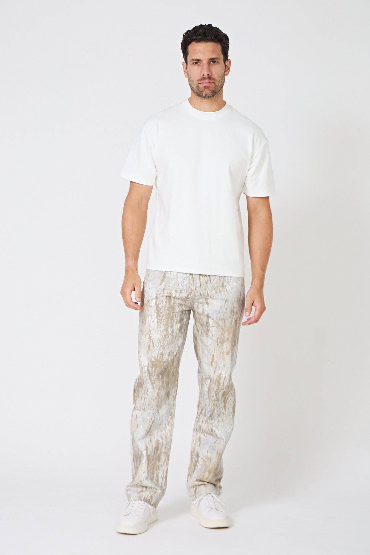 TOP MONDAY - Wholesale Top & Pant Set (NOT Loungewear) - Men's - Paint Effect Denim Set – Street Chic Look for Winter7