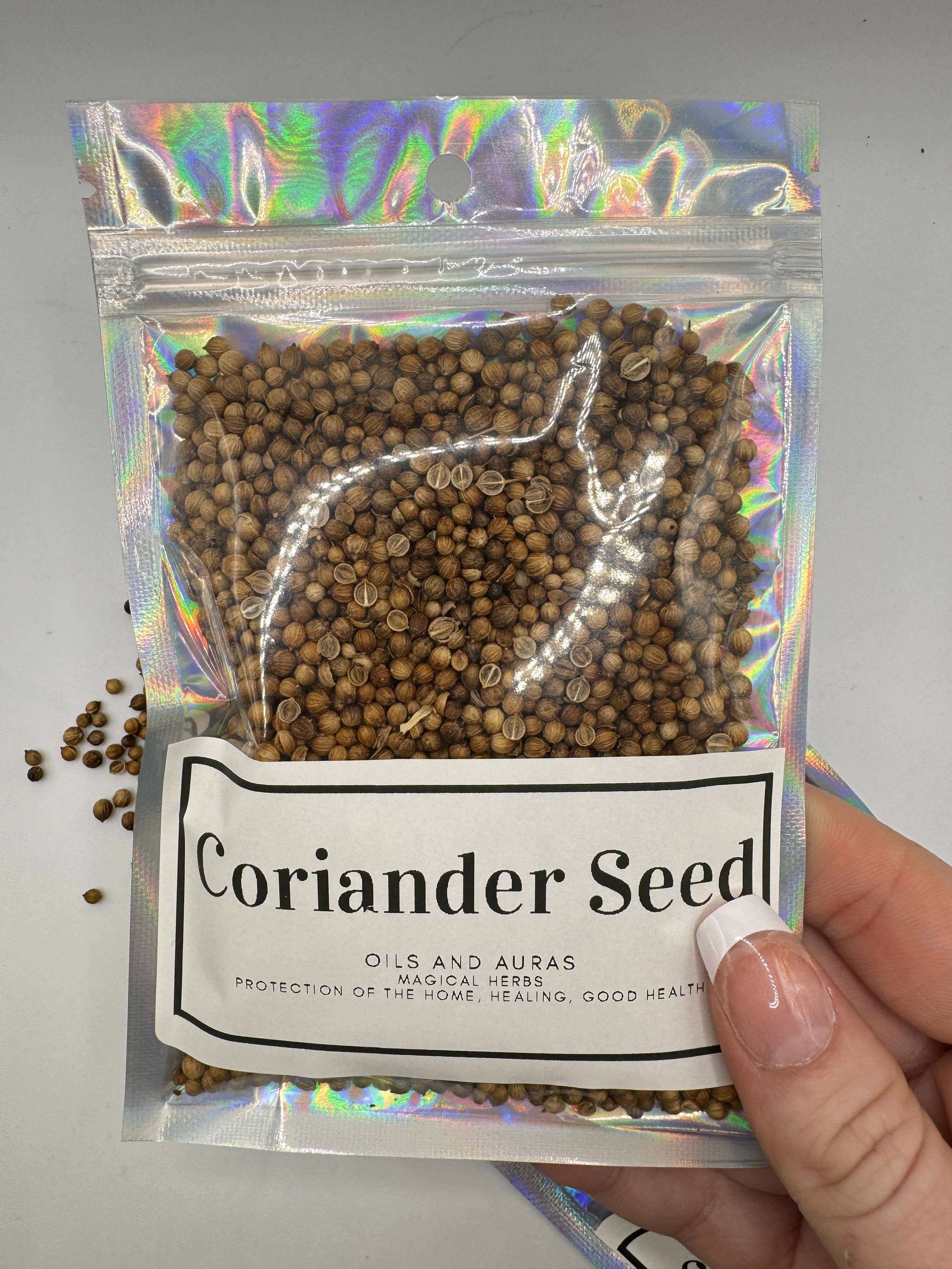 Oils and Auras - Wholesale Meditation Supplies - Coriander Seed Herb Pouch - Metaphysical Use2