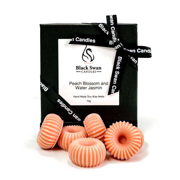 Black Swan Candles - Peach Blossom & Water Jasmine Wax Melts for wholesale by Black Swan Candles