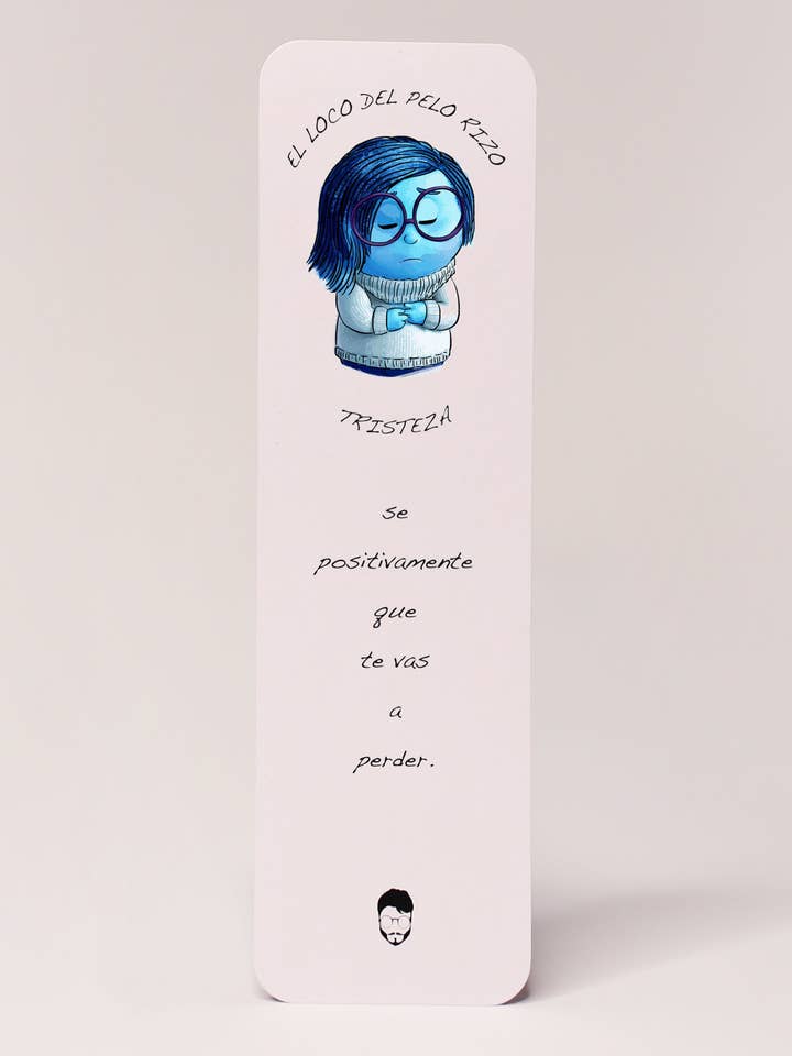 Tristeza bookmark for wholesale by El loco del Pelo Rizo