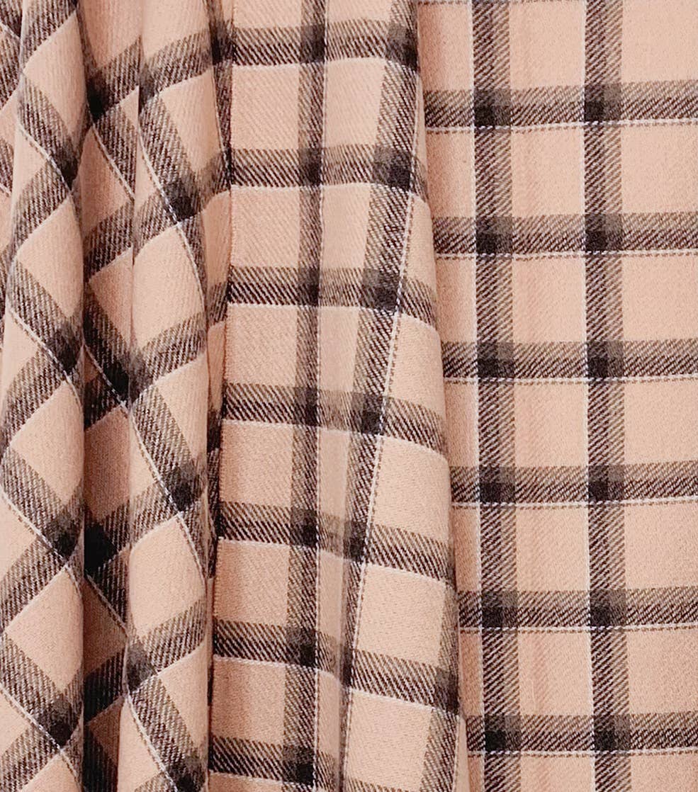 JC Sunny Fashion – wholesale Wrap – Women's – JC023305 6 Colors--Softer Than Cashmere Plaid Blanket Wrap9