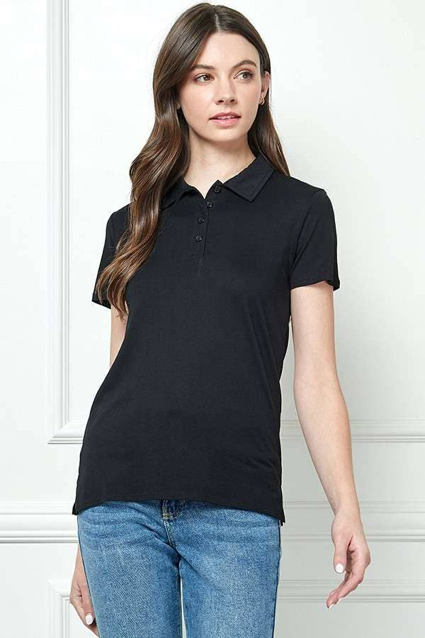 Heart & Hips - Venta al por mayor Polo - Mujer - JT49995 - CAMISETA POLO JERSEY MANGA CORTA0