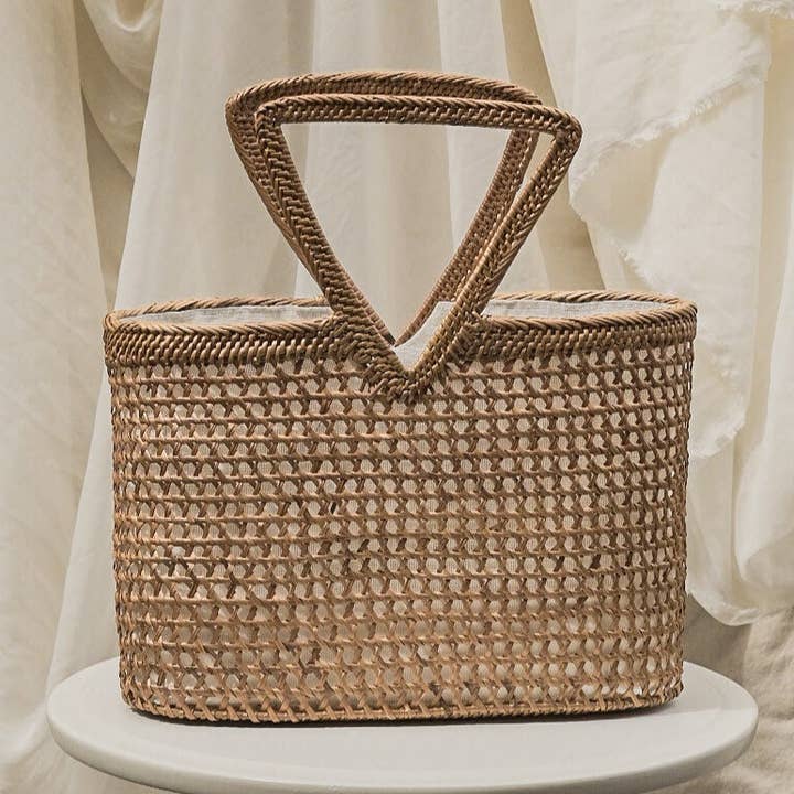 Kayu&Co. - Wholesale Tote bag – Women's - Aria Rattan Tote0