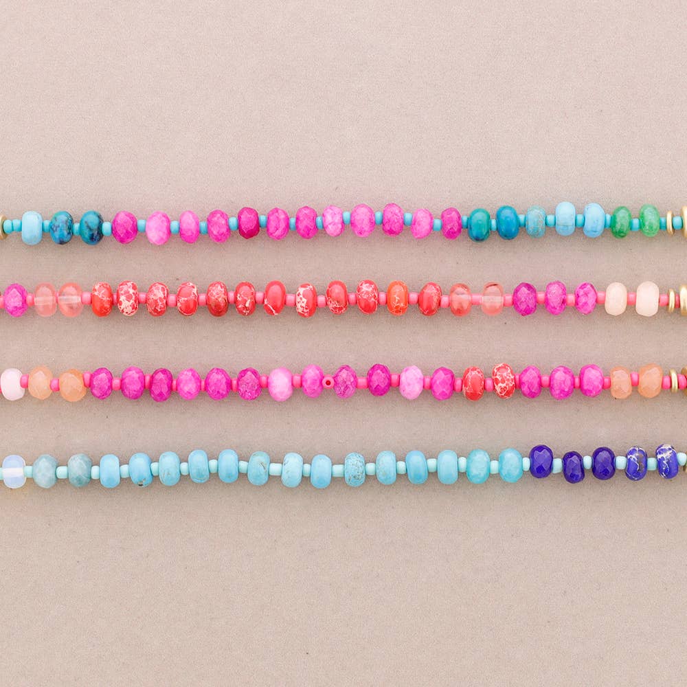 Sonata - Vente Collier de perles - Collier avec breloques en pierres4