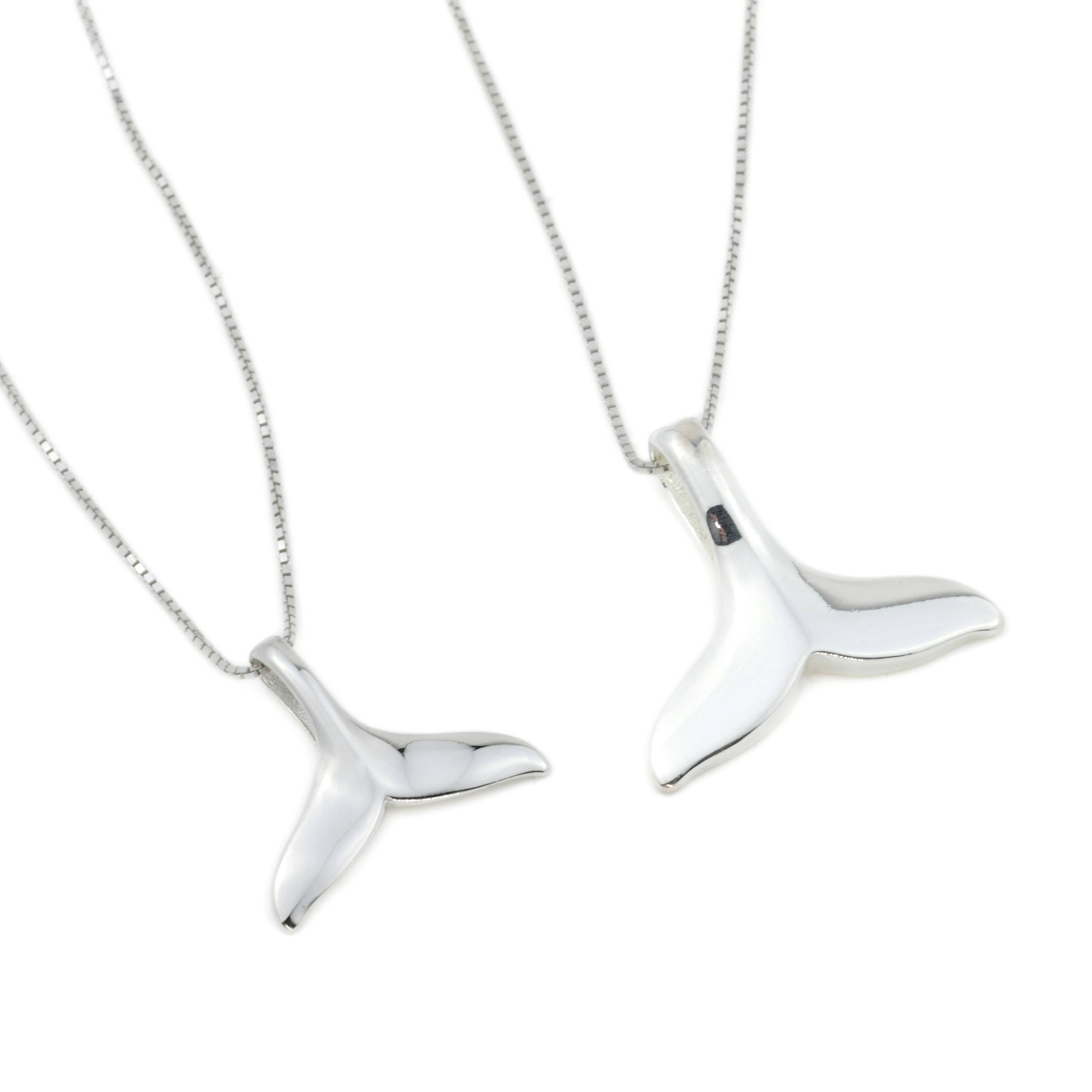 Blueyejewelry - Vente Colliers à pendentif - Collier en forme de queue de baleine - Pendentif sirène en argent sterling 925 7