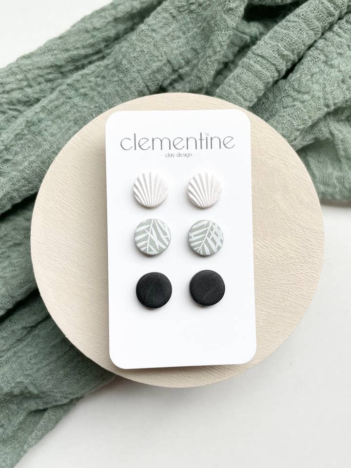 Palm Trio for wholesale by Clementine Clay Design