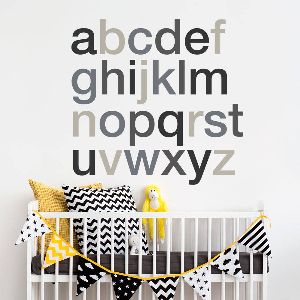 Simple Shapes - Vendita all'ingrosso Decalcomania/adesivo murale - Adesivi da parete con alfabeto2