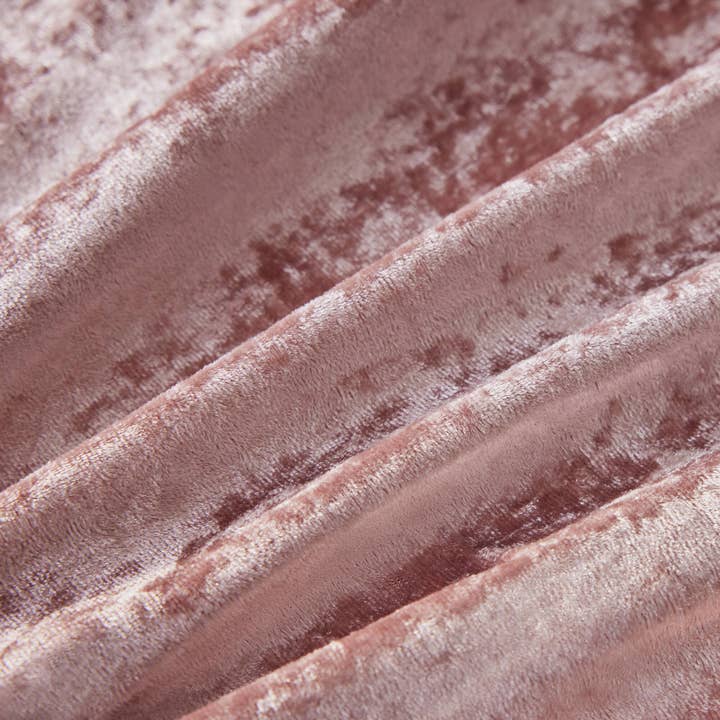 Olliix - Vente Parure de lit - Ensemble de couette ou housse de couette 4 pièces en velours écrasé, Blush8