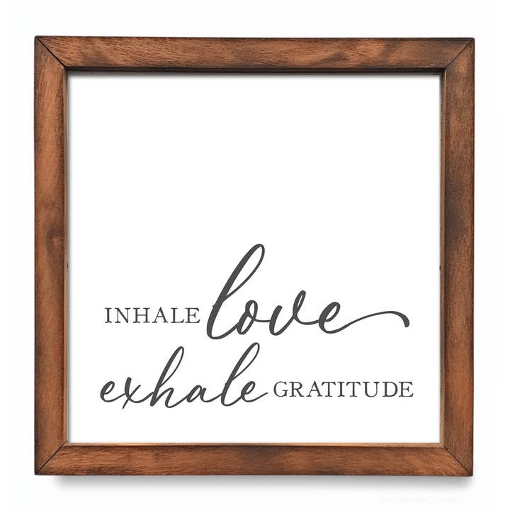 Inhale Exhale inspirational quote for wholesale by The Door House to Home
