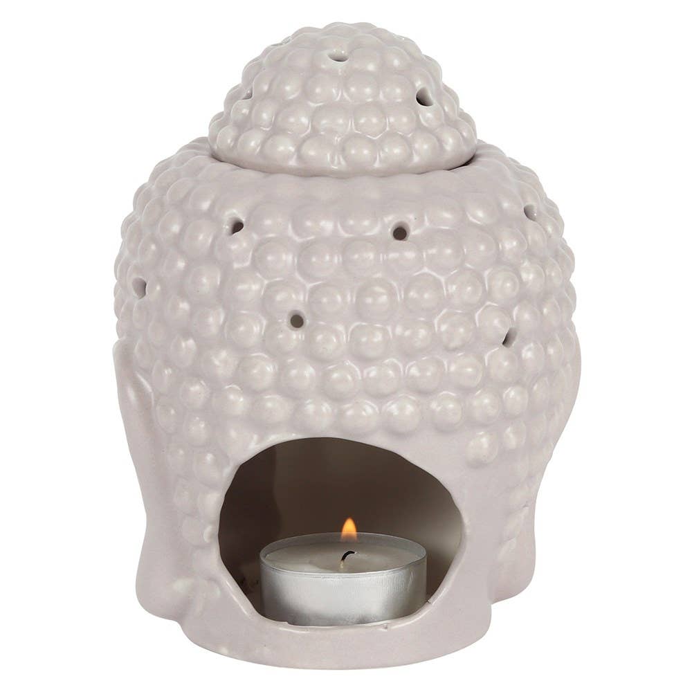 Something Different Wholesale - Wholesale Wax Warmer - Small Grey Buddha Head Oil Burner and Wax Warmer4