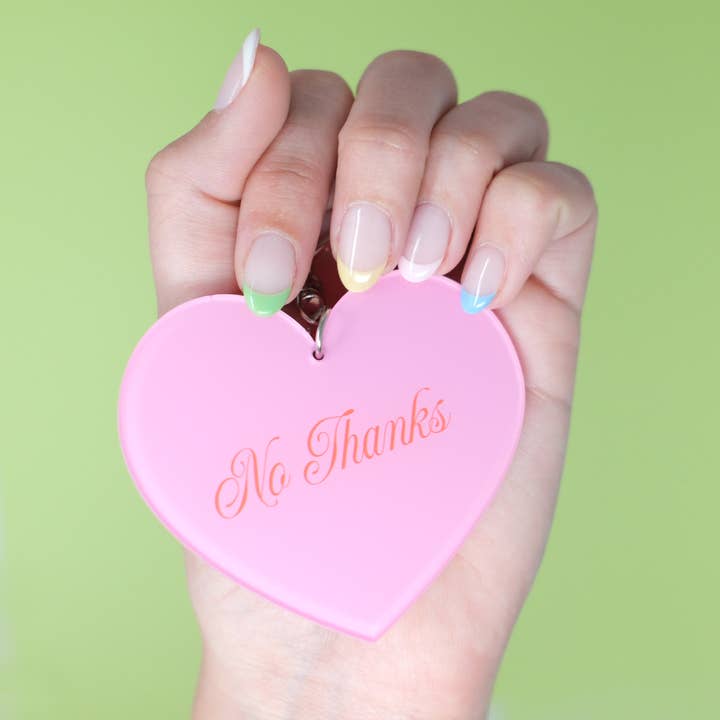 No Thanks Keychain Bag Charm for wholesale by Made Au Gold