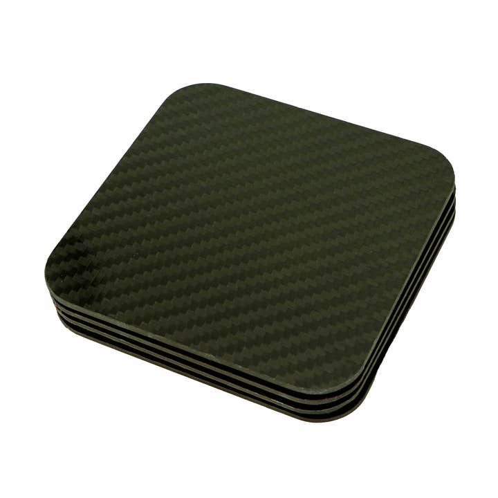 Carbon Fiber Coasters for wholesale by Lustir