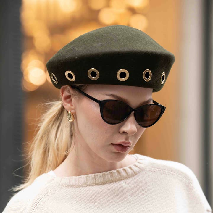 Beret Paris Kaki for wholesale by Lastelier