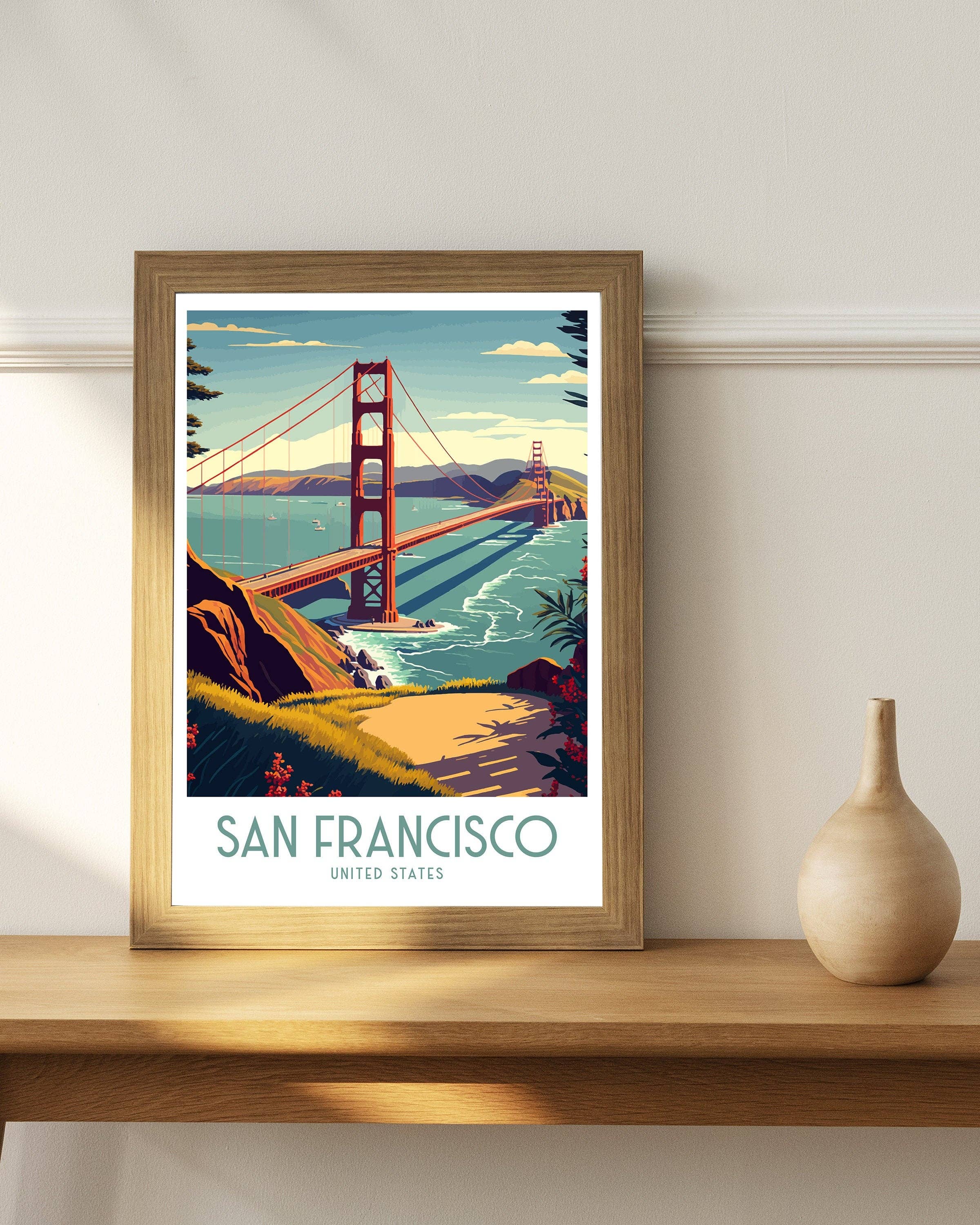 InkNPrintz – wholesale Poster – San Francisco Travel Poster4