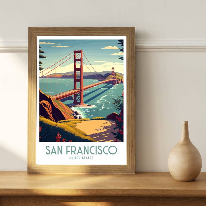 InkNPrintz – wholesale Poster – San Francisco Travel Poster4