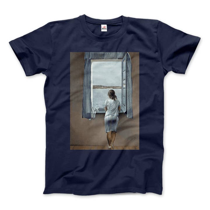 Art-O-Rama Shop - Wholesale T-Shirt (Graphic) - Unisex - Salvador Dali Young Woman at a Window Artwork T-Shirt5