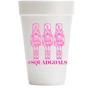 Thanksgiving Retro Family - 16oz Styrofoam Cups - Pink Machine