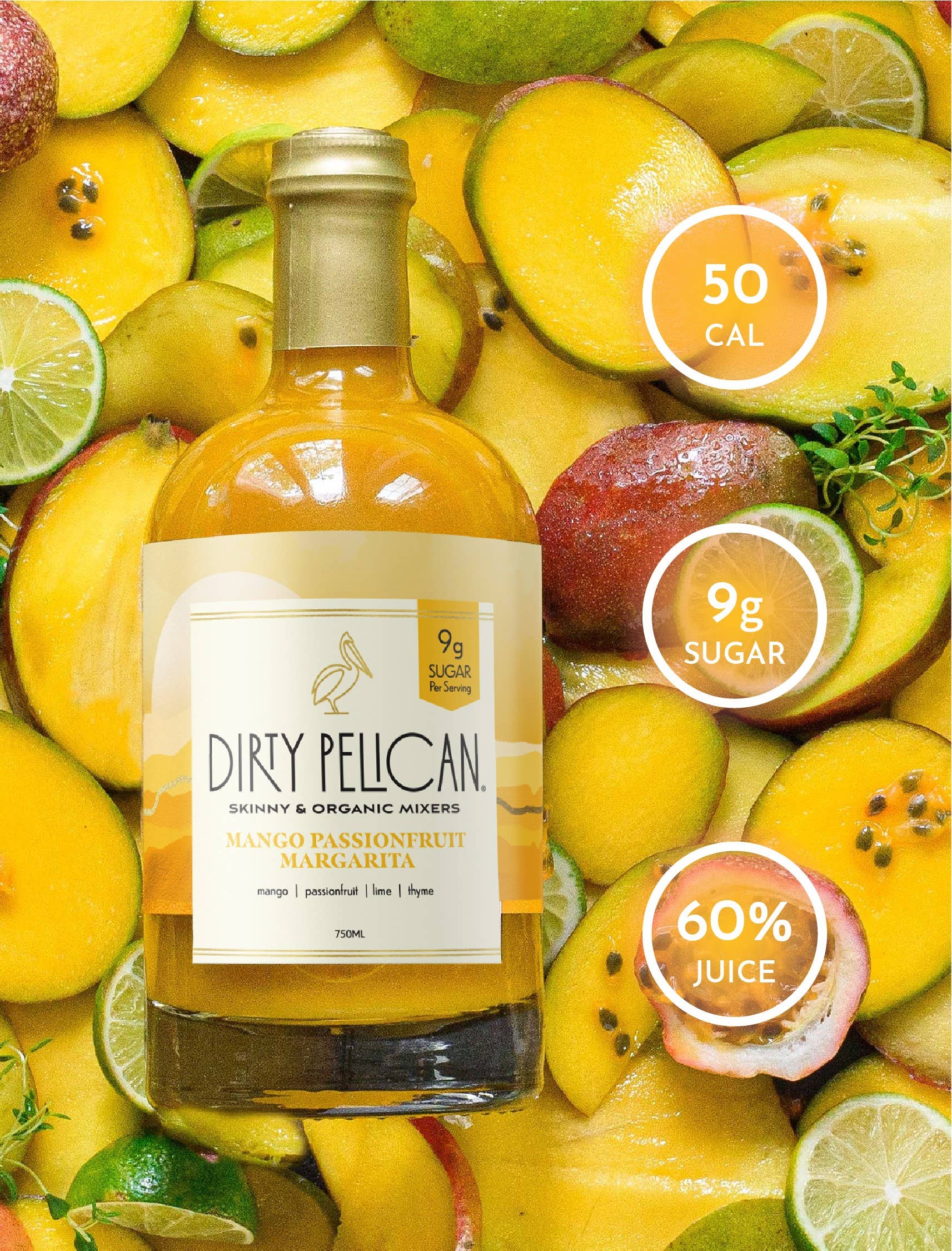 Dirty Pelican - Wholesale Cocktail Mix/Syrup - Mango Passionfruit Margarita0