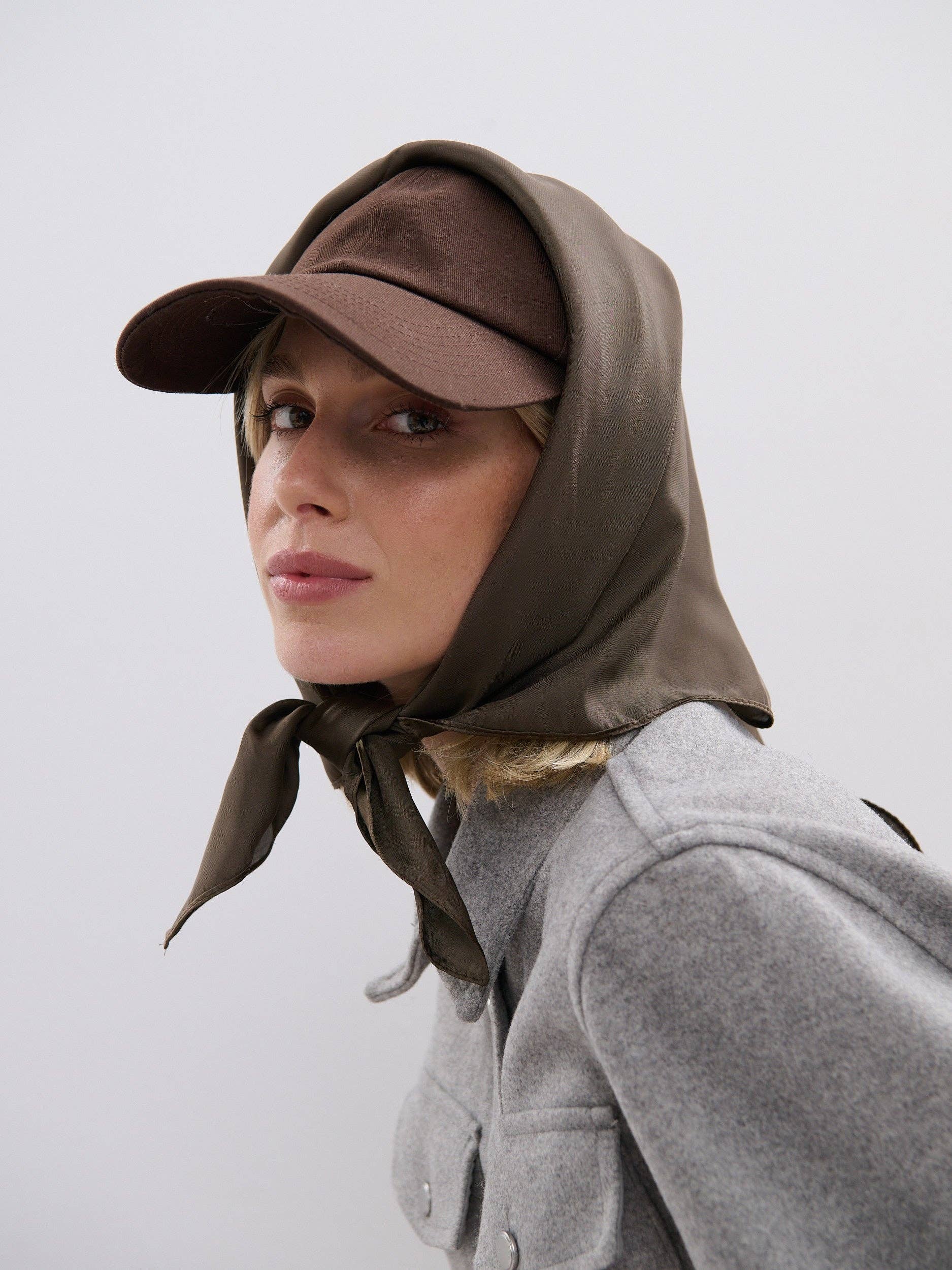 Angels Whisper Accessories - Wholesale Bandana – Women's - Mocha Plain Bandana3