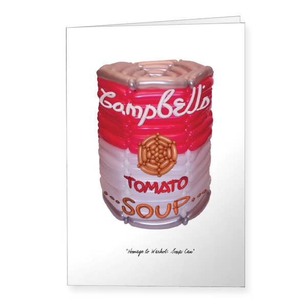 Ballong Warhol Soup Can Card för wholesale av Airigami
