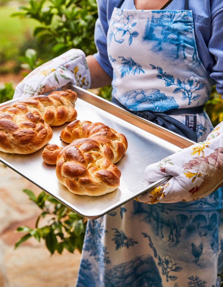 Blue Stallion Farm - Wholesale Apron - BLUE FARM TOIL APRON & 2X TEA TOWELS SET2