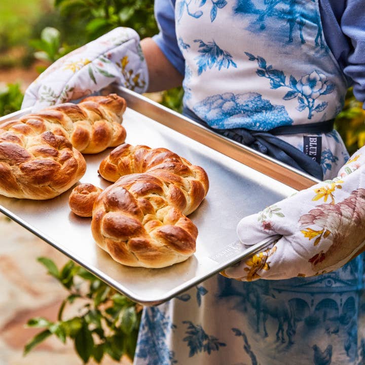 Blue Stallion Farm - Wholesale Apron - BLUE FARM TOIL APRON & 2X TEA TOWELS SET2