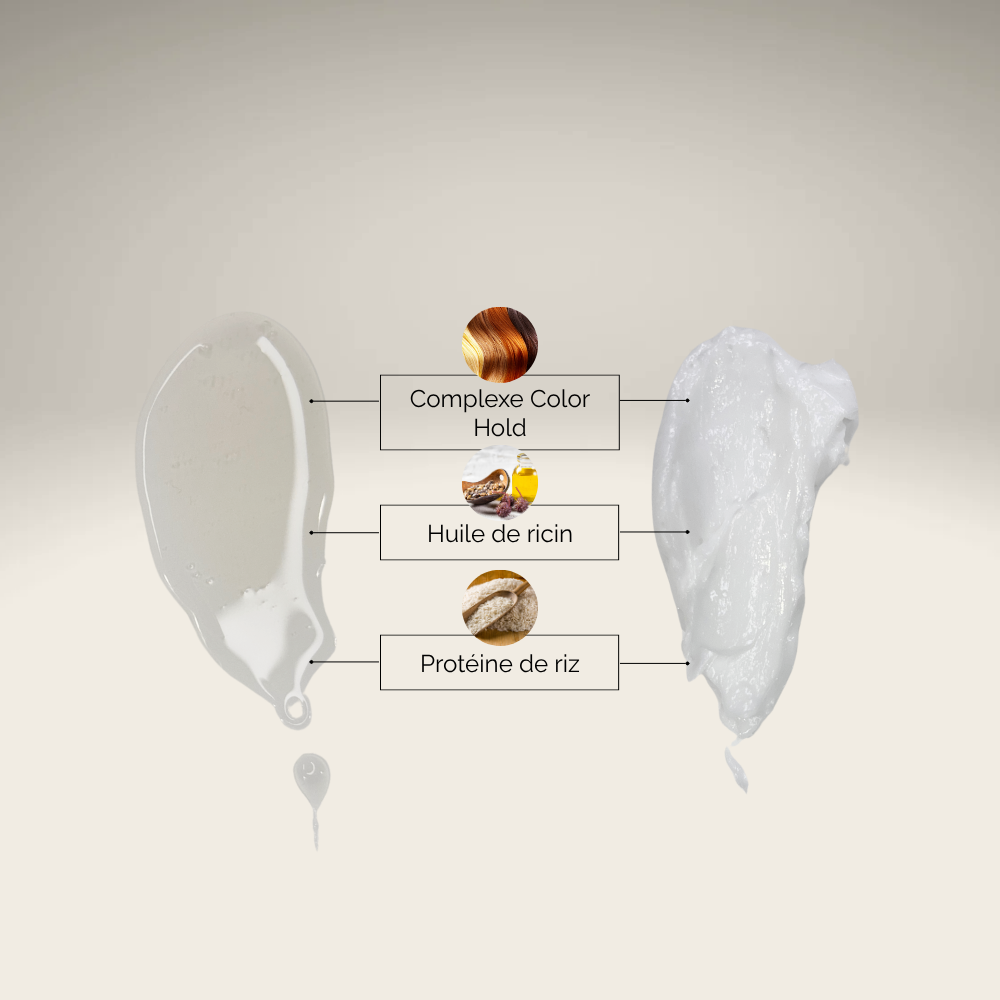 Smoothie Hair - Vente Ensembles shampoings et après-shampoings - SHAMPOING & MASQUE ECLATANT - COLOR HOLD -  CHEVEUX COLORES6