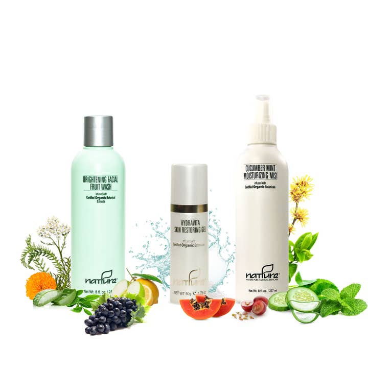 Men's 3-Step Basic Facial Care Set for Healthy Skin for wholesale by NATPURE Clinical Skin Care