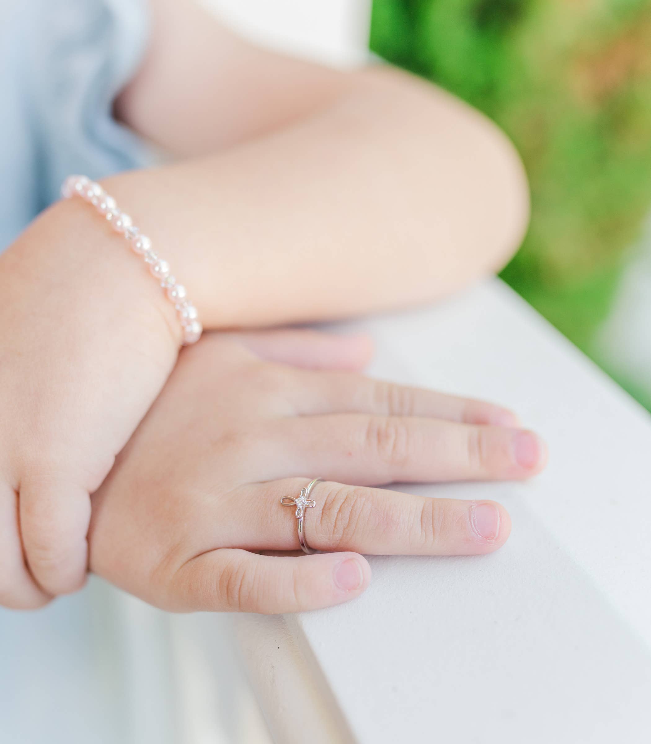 Cherished Moments - Wholesale Band/Stacked Ring - Sterling Silver Infinity Cross Baby Ring Communion Gift4
