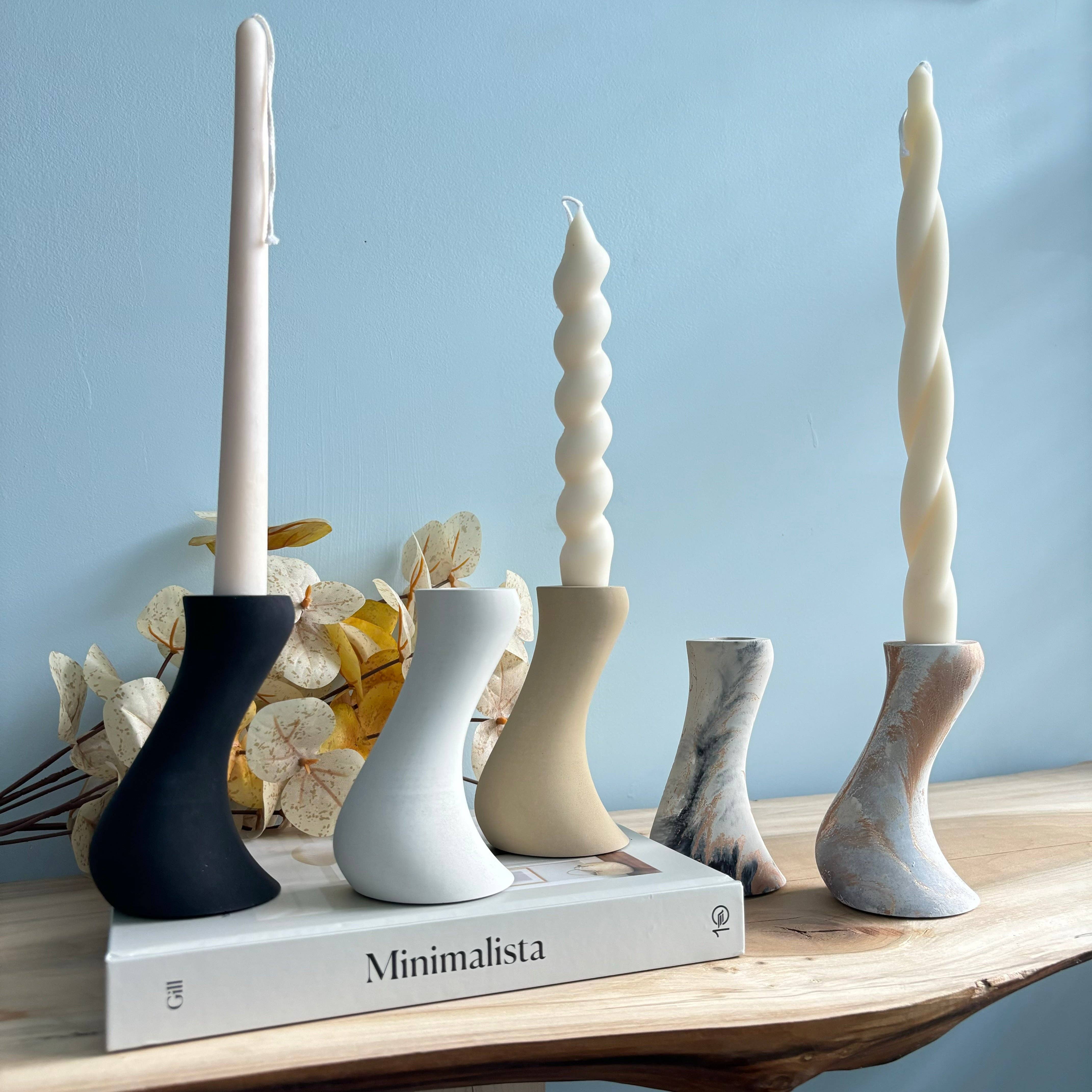 Fancy Concrete - Wholesale Candle Holder - Leto - Taper Candle Holder10